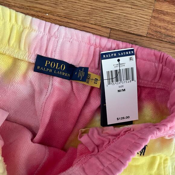 NWT $128 Polo Ralph Lauren Women’s Tie Dye Terry Jogger Sweatpants Medium M - Picture 5 of 11